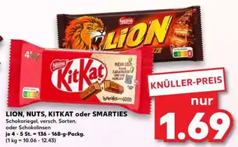 Kaufland LION, NUTS, KITKAT oder SMARTIES Angebot