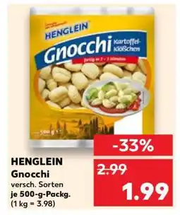 Kaufland HENGLEIN Gnocchi Angebot