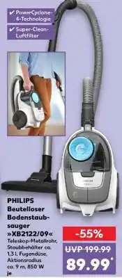 Kaufland PHILIPS Beutelloser Bodenstaubsauger XB2122/09 Angebot