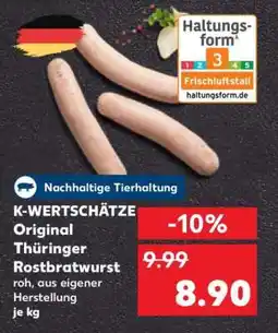 Kaufland K-WERTSCHÄTZE Original Thüringer Rostbratwurst Angebot