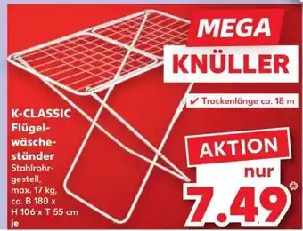 Kaufland K-CLASSIC Flügelwäscheständer Angebot