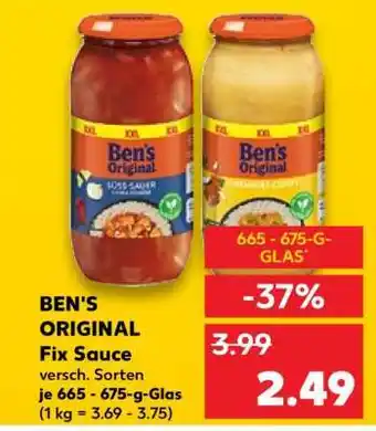 Kaufland BEN'S ORIGINAL Fix Sauce Angebot