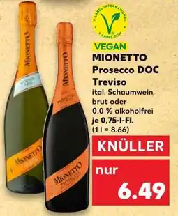 Kaufland MIONETTO Prosecco DOC Treviso Angebot