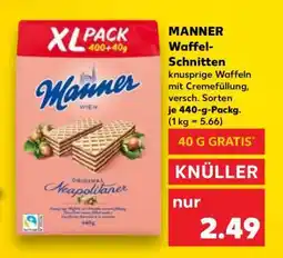 Kaufland MANNER Waffel-Schnitten Angebot