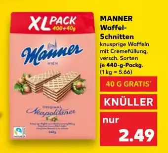 Kaufland MANNER Waffel-Schnitten Angebot