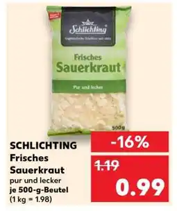 Kaufland Schlichting Frisches Sauerkraut Angebot