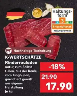 Kaufland K-WERTSCHÄTZE Rinderrouladen Angebot