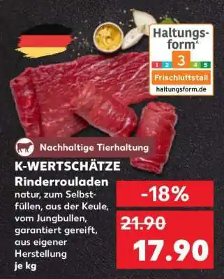 Kaufland K-WERTSCHÄTZE Rinderrouladen Angebot