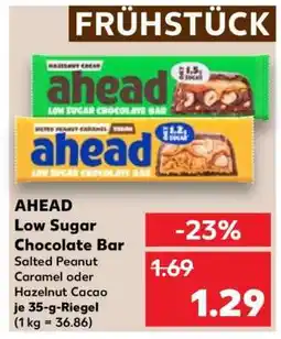 Kaufland AHEAD Low Sugar Chocolate Bar Angebot