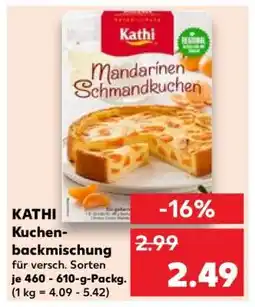 Kaufland Kathi Kuchenbackmischung Angebot