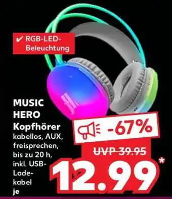Kaufland MUSIC HERO Kopfhörer Angebot