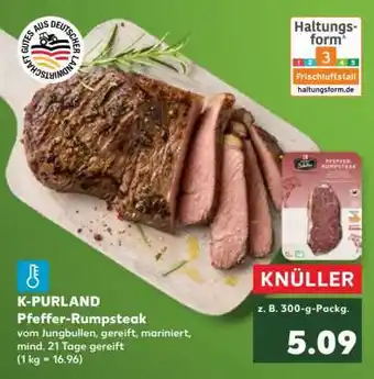 Kaufland K-PURLAND Pfeffer-Rumpsteak Angebot