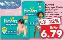 Kaufland PAMPERS Pants oder Windeln Angebot