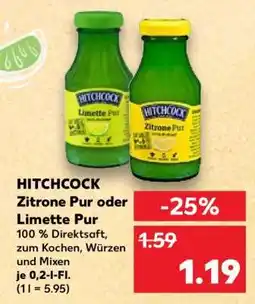 Kaufland HITCHCOCK Zitrone Pur oder Limette Pur Angebot