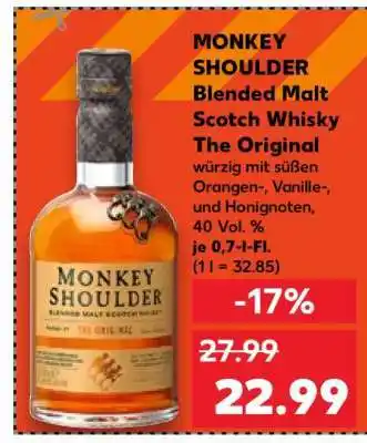 Kaufland MONKEY SHOULDER Blended Malt Scotch Whisky The Original Angebot