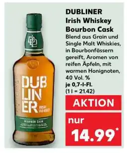 Kaufland DUBLINER Irish Whiskey Bourbon Cask Angebot