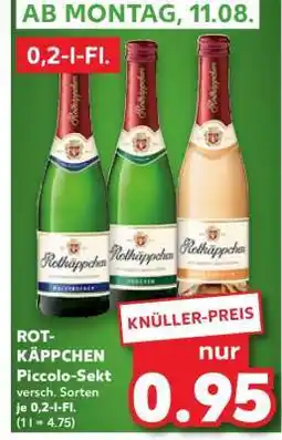 Kaufland ROT-KÄPPCHEN Piccolo-Sekt Angebot