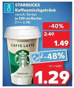Kaufland Starbucks Kaffeegetränk Angebot