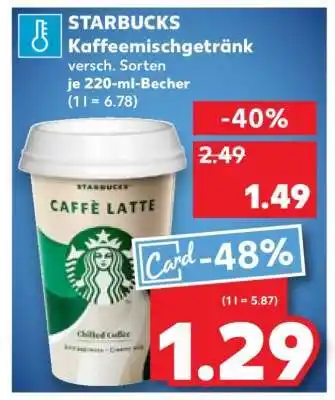 Kaufland Starbucks Kaffeegetränk Angebot
