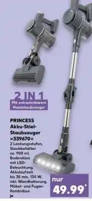 Kaufland PRINCESS Akku-Stiel-Staubsauger 339670 Angebot