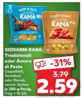 Kaufland GIOVANNI RANA Tradizionali oder Amore di Pesto Angebot