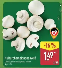 Aldi Nord Kulturchampignons weiß Angebot