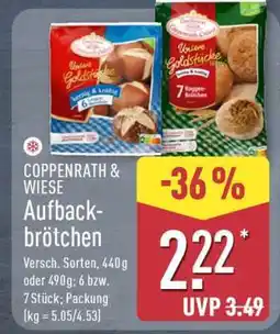 Aldi Nord COPPENRATH & WIESE Aufbackbrötchen Angebot