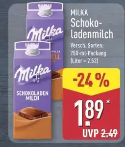 Aldi Nord Milka Schokoladenmilch Angebot