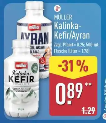 Aldi Nord Müller Kalinka Kefir / Ayran Angebot