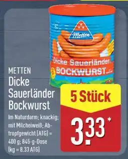 Aldi Nord METTEN Dicke Sauerländer Bockwurst Angebot