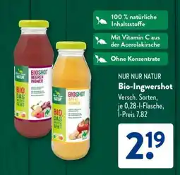 Aldi Süd Bio-Ingwershot Angebot