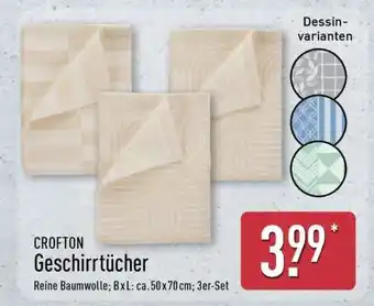 Aldi Nord CROFTON Geschirrtücher Angebot