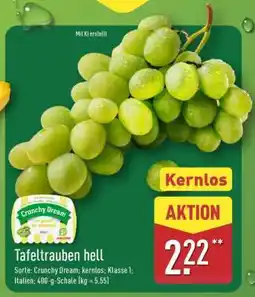 Aldi Nord Tafeltrauben hell Angebot