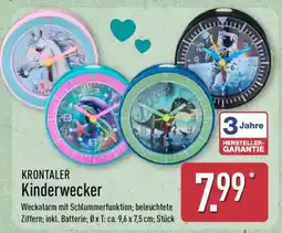 Aldi Nord KRONTALER Kinderwecker Angebot