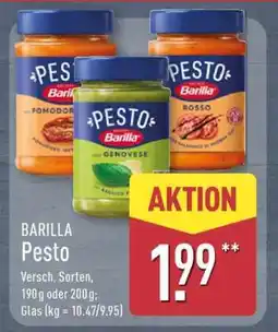 Aldi Nord Barilla Pesto Angebot
