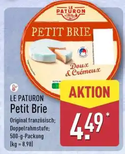 Aldi Nord LE PATURON Petit Brie Angebot