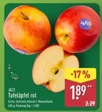Aldi Nord JAZZ Tafeläpfel rot Angebot