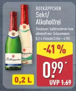 Aldi Nord ROTKÄPPCHEN Sekt/Alkoholfrei Angebot