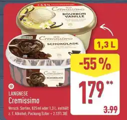 Aldi Nord LANGNESE Cremissimo Angebot