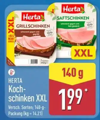 Aldi Nord HERTA Kochschinken XXL Angebot