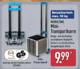 Aldi Nord WORKZONE Mini- Transportkarre Angebot