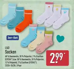 Aldi Nord L&D Socken Angebot