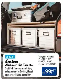 Aldi Nord Enders Aluboxen-Set Toronto Angebot