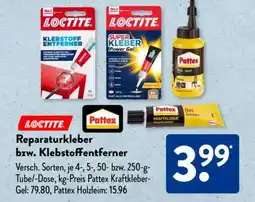 Aldi Süd Loctite/Pattex Reparaturkleber bzw. Klebstoffentferner Angebot