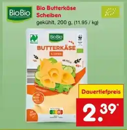 Netto Marken-Discount Bio Butterkäse Scheiben Angebot