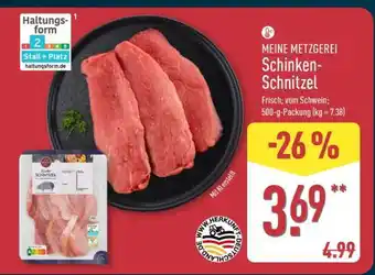 Aldi Nord MEINE METZGEREI Schinken­ Schnitzel Angebot