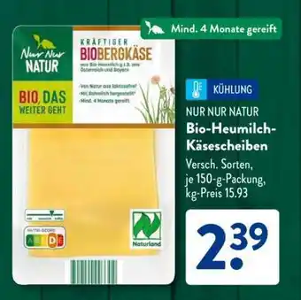 Aldi Süd Bio-Heumilch-Käsescheiben Angebot
