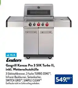 Aldi Süd Enders Gasgrill Kansas Pro 3 SIK Turbo II Angebot