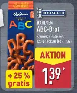 Aldi Nord BAHLSEN ABC-Brot Angebot