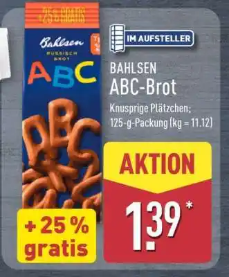 Aldi Nord BAHLSEN ABC-Brot Angebot